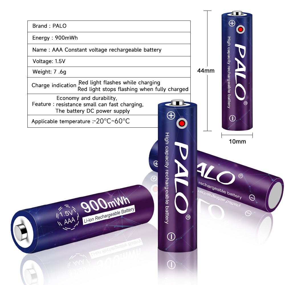 PALO 1.5V 900mWh Li-ion AAA Şa - Epilator Wireless incelemesi ve fiyatı