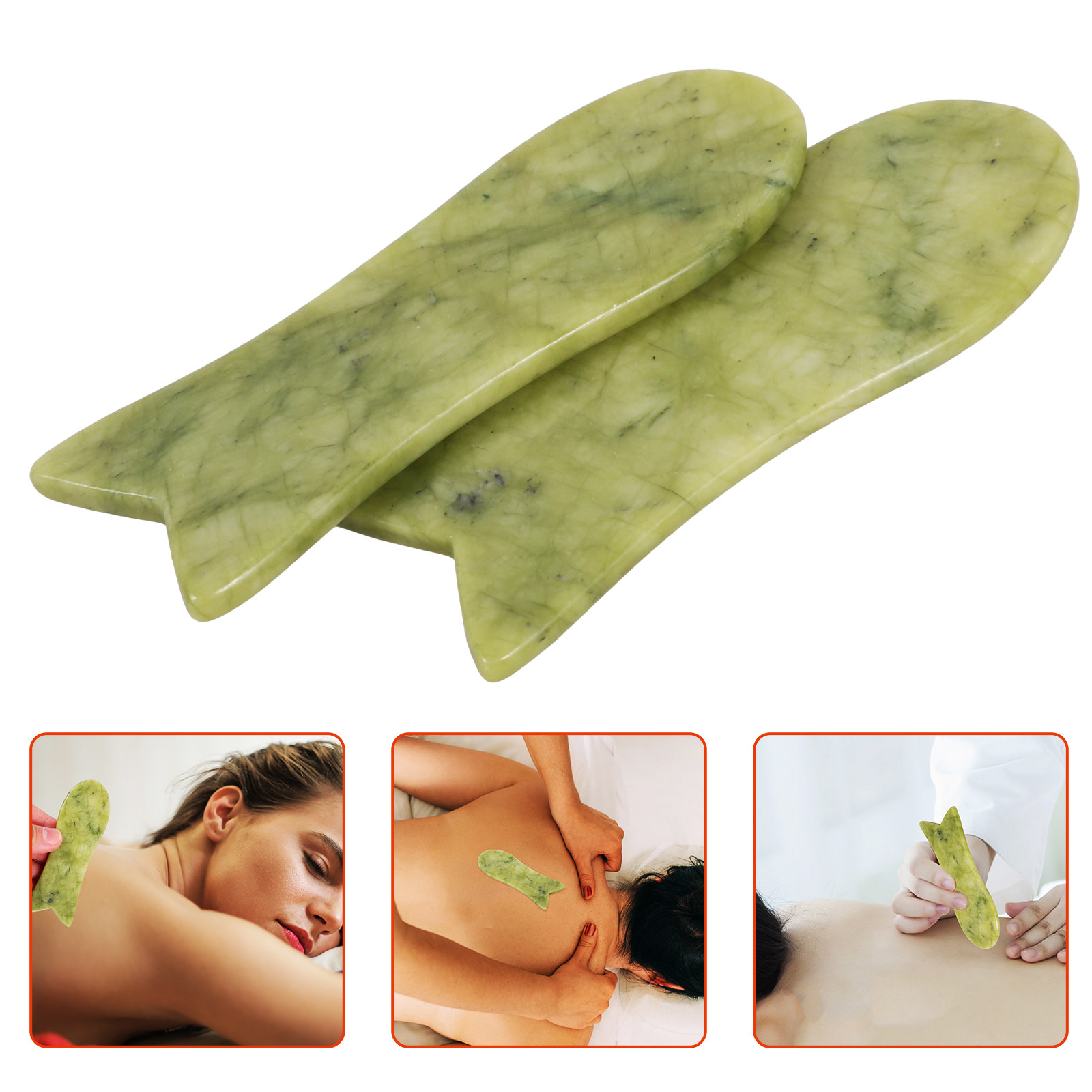 2 adet doğal yeşim Gua Sha kaz - Relax - Spa & Wellness incelemesi ve fiyatı